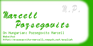 marcell pozsegovits business card